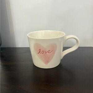 Pottery Barn Valentines ‘Love’ with heart  Mug